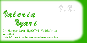 valeria nyari business card